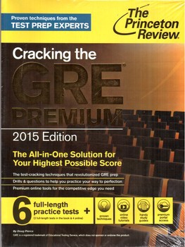 تصویر کتاب کرکینگ جی آر ای (Cracking GRE Premium) (2015 Edition) ‌(+ DVD)