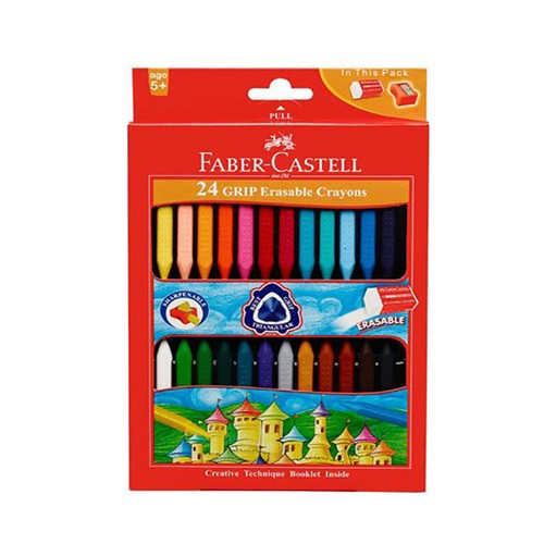 مداد شمعی 24 عددی گریپ فابرکاستل کد 122924  (Faber Castell)