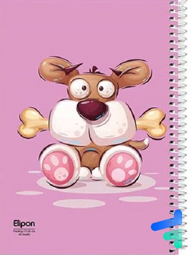 تصویر دفتر 40 برگ نقاشی سیمی شومیز الیپون (کد 2891298)