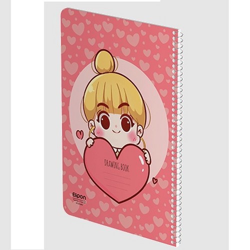 تصویر دفتر 40 برگ نقاشی سیمی شومیز الیپون (کد 2891661)